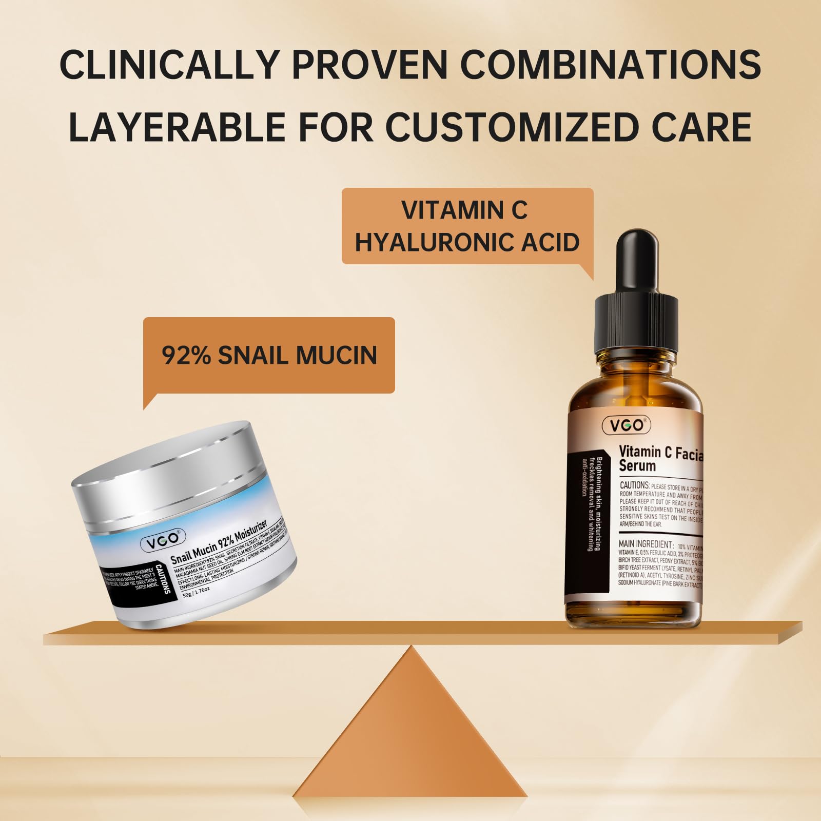 VGO serum and moisturizer in use during daily routine for balanced hydration