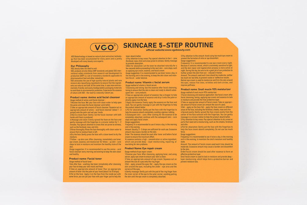 VGO Skin Care Set at-home spa setup for daily self-care rituals.