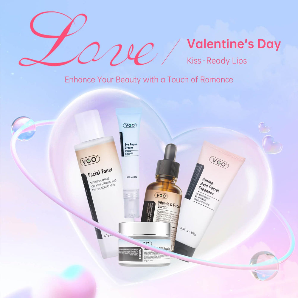 VGO Skin Care Set for dry skin highlighting gentle, hydrating care.