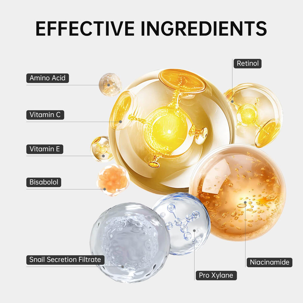 VGO Skin Care Set eye cream targets dark circles and puffiness.