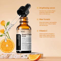 VGO Vitamin C Serum with vitamin E boosts radiance and skin vitality.