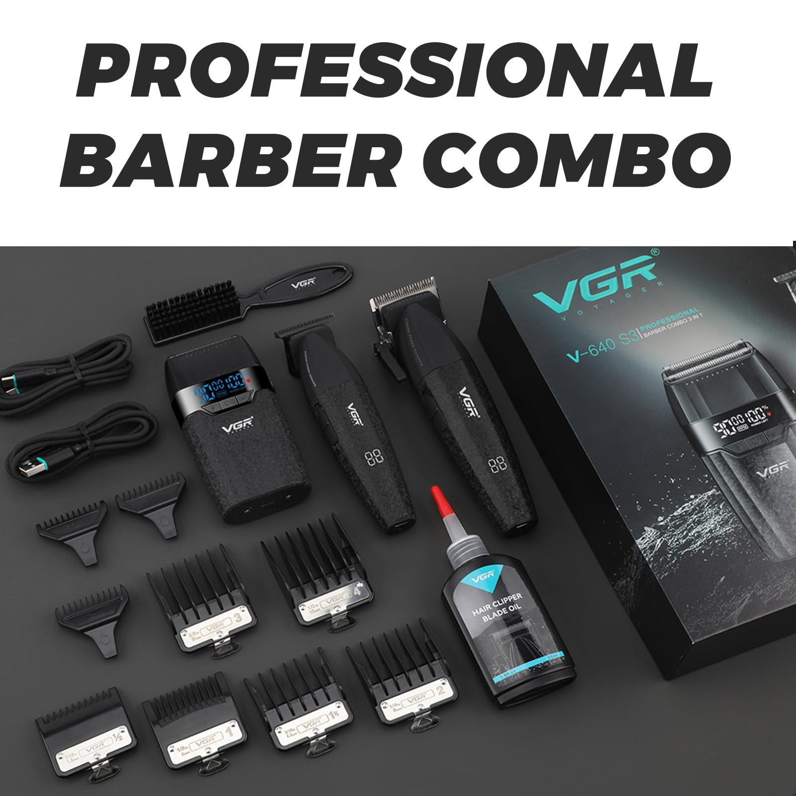 VGR 640S3 lubricating oil keeps blades performing smoothly.