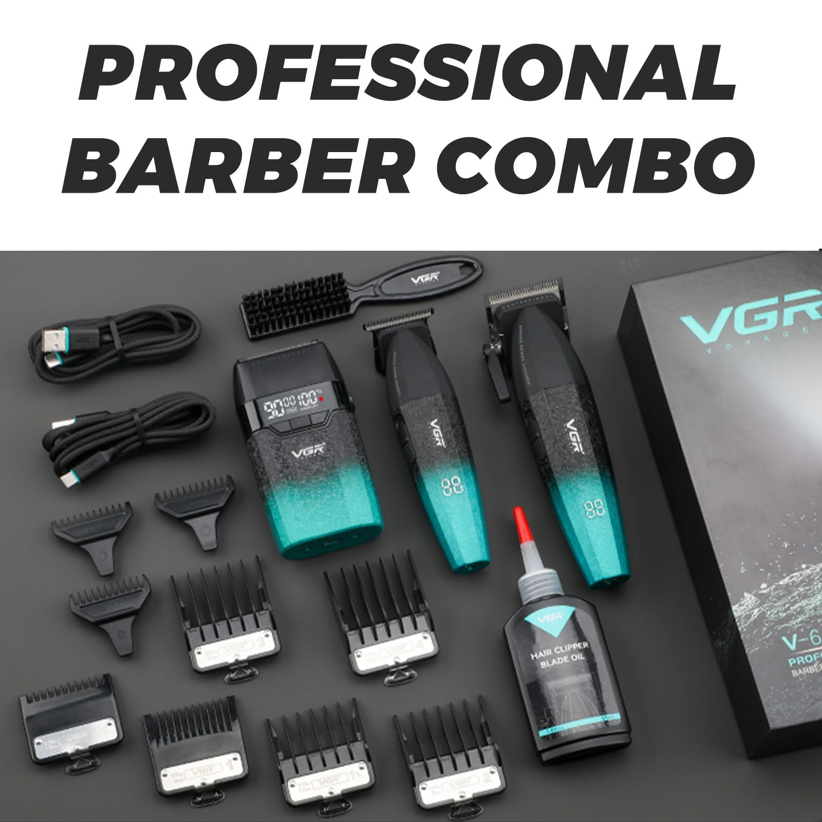 VGR 640S3 taper lever with 5 lengths—customizable trimming without swapping blades.