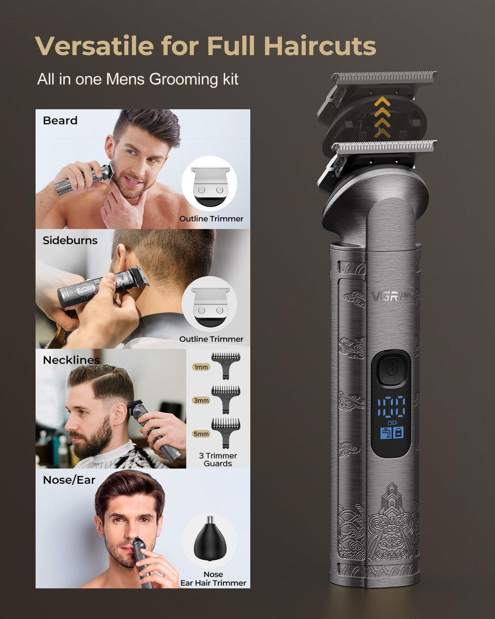 VGRPRO adjustable fade lever shows precise control for clean lines
