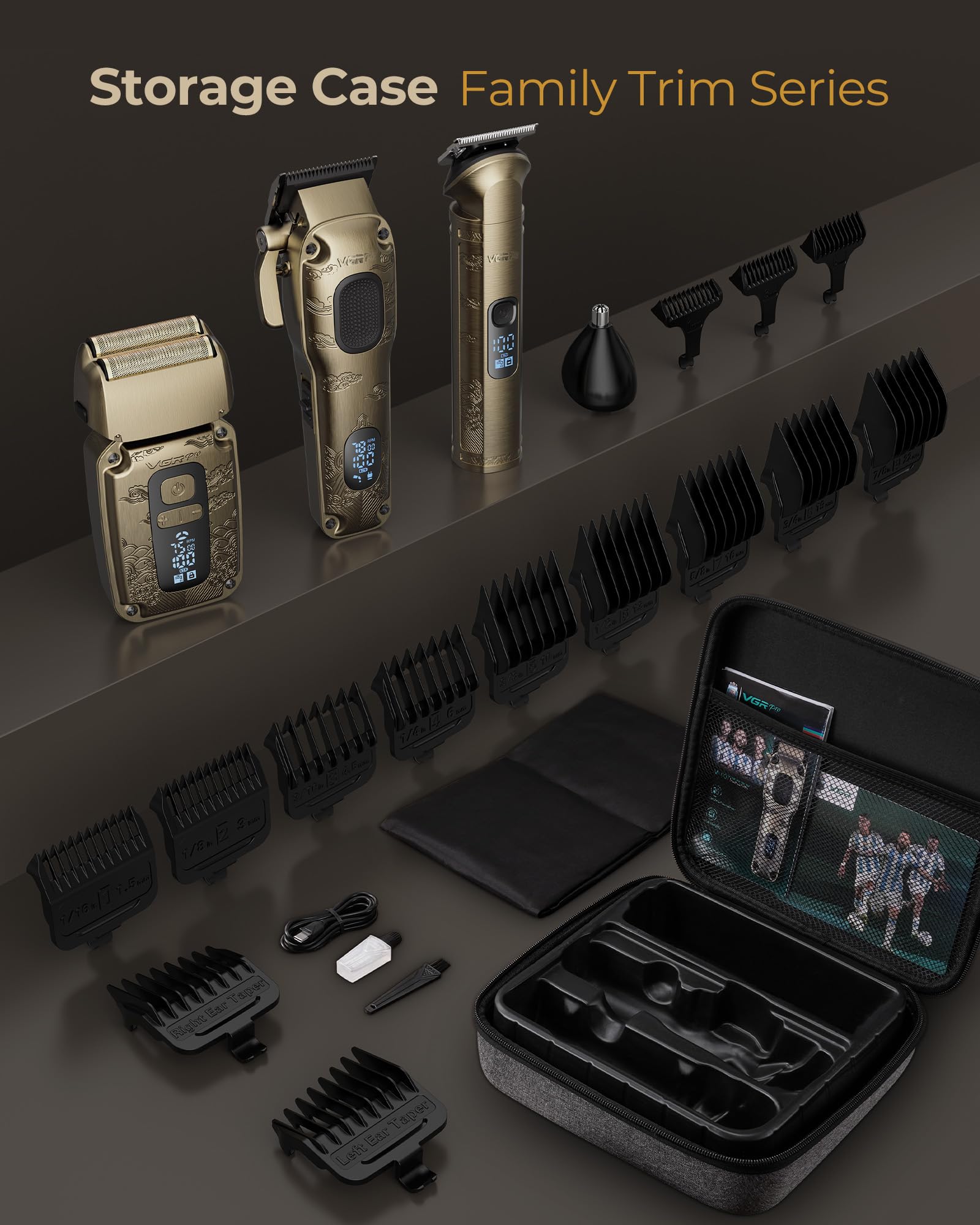 VGRPRO cordless grooming kit for flexible, on-the-go styling.