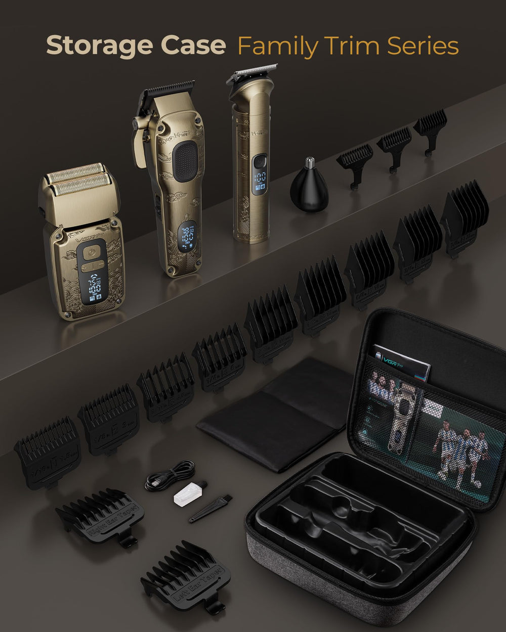 VGRPRO cordless grooming kit for flexible, on-the-go styling.