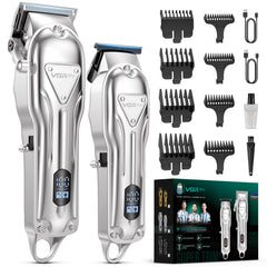VGRPRO electric hair clippers usage for precise home grooming.