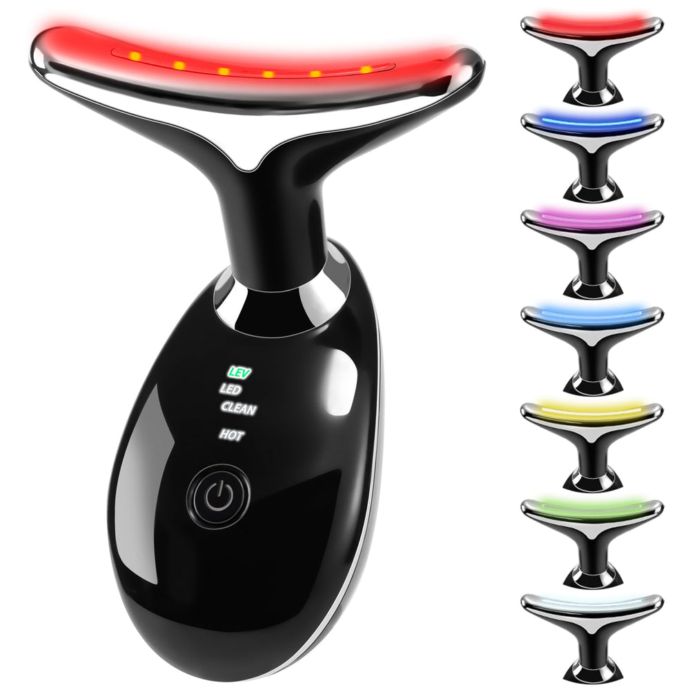 VGY 7-in-1 face massager front view for travel-ready glow and ease of use