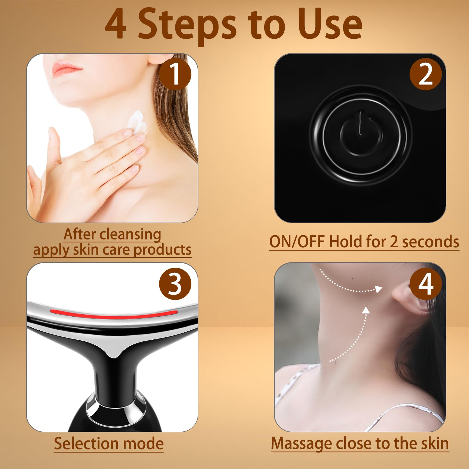 VGY 7-in-1 massager travel case for on-the-go skincare sessions