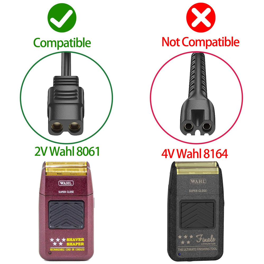 vhbw Wahl charger cord compatibility guide displaying broad model support for Wahl tools.