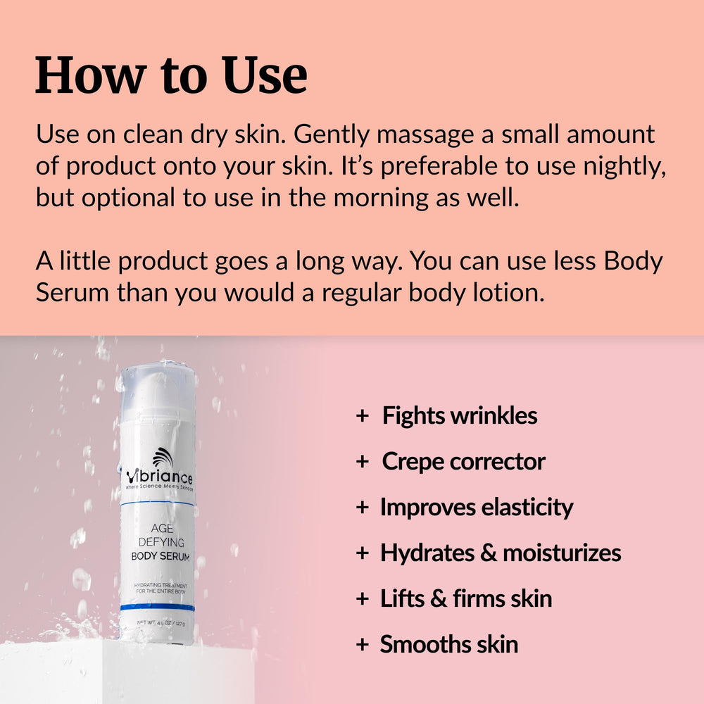 Vibriance crepey skin smoothing forearm demonstrates improved texture