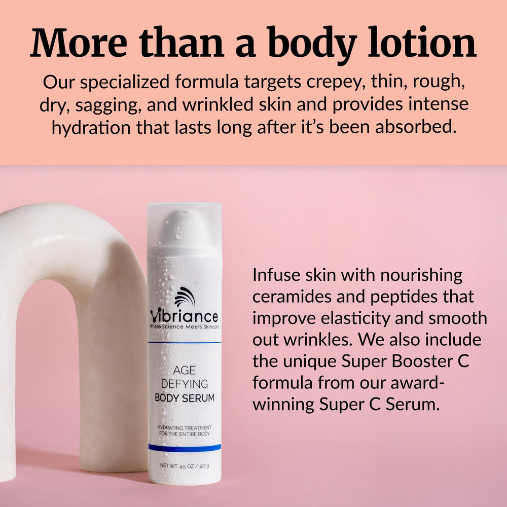 Vibriance daily routine step featuring the body serum