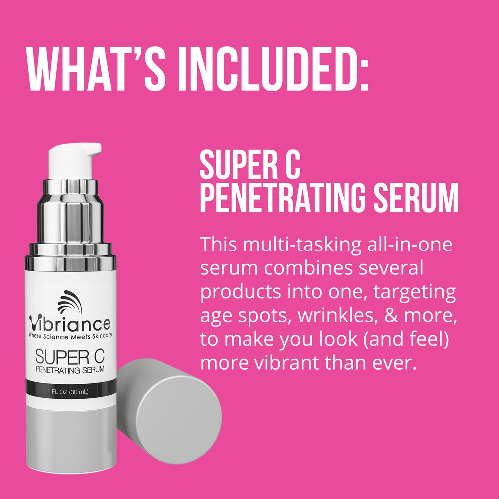 Vibriance Retinol Serum night-treatment bottle detail highlights evening rejuvenation potential