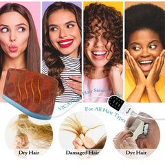 VICARKO Hair Steamer control panel illustrates precise temperature control and timer settings