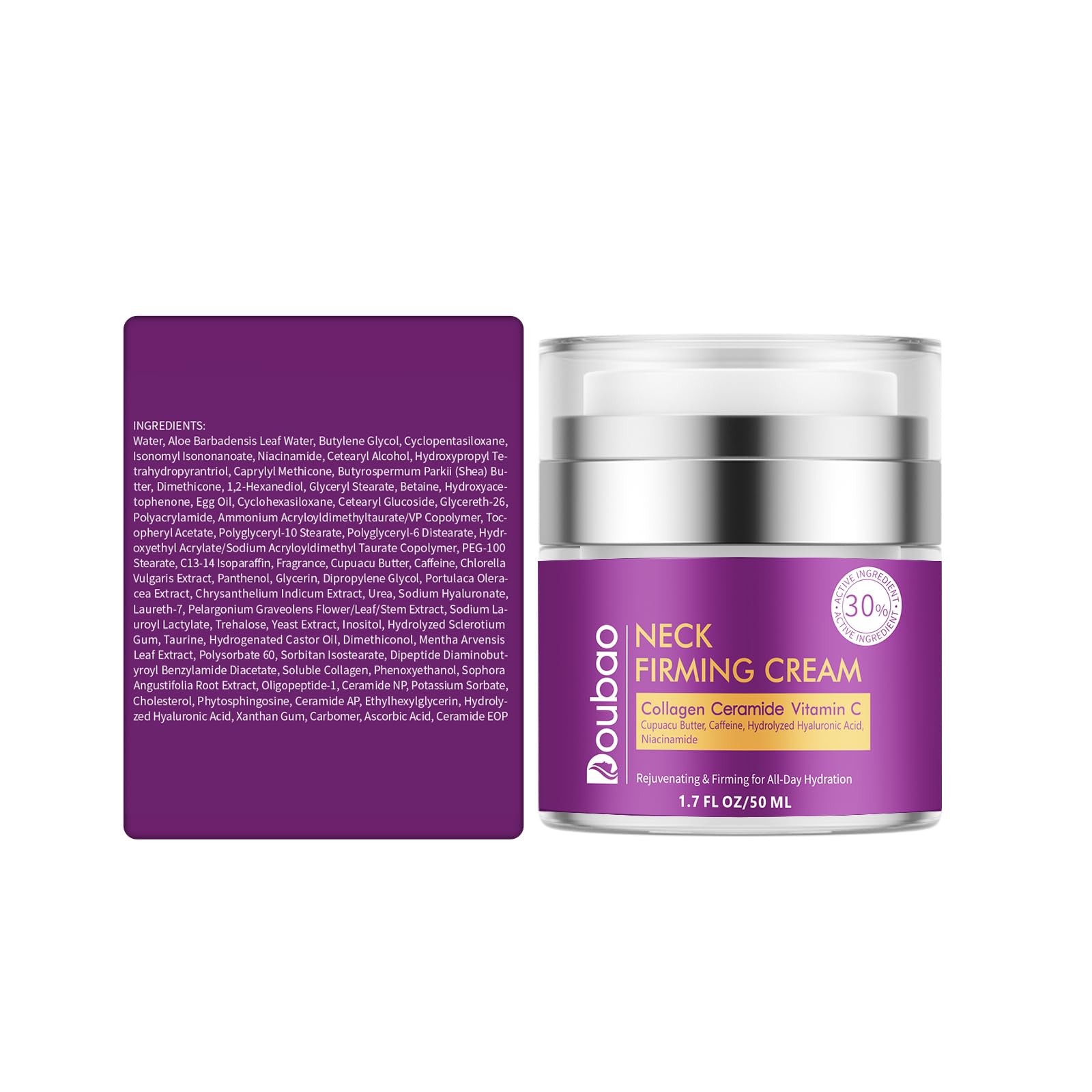 VicGFHS neck cream delivers a daily glow with lifting benefits for aging skin.