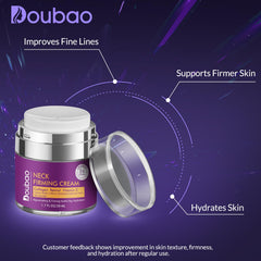 VicGFHS Neck Cream texture silky shows quick absorption and a smooth, comfortable feel.