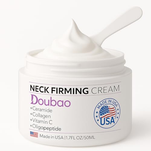 VicGFHS neck firming cream bottle closeup for daily hydration