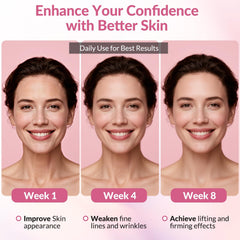 VicGFHS neck firming cream swirl on neck emphasizes hydration against dryness