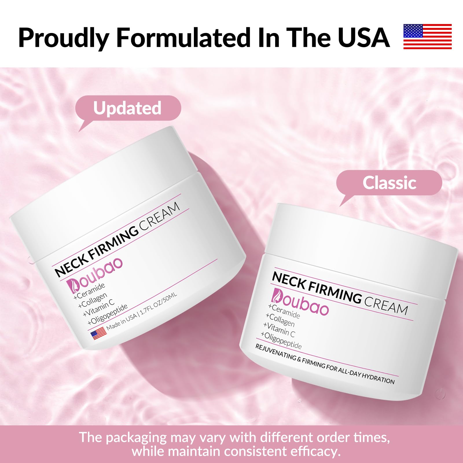 VicGFHS neck firming cream texture application closeup shows smooth non-greasy finish