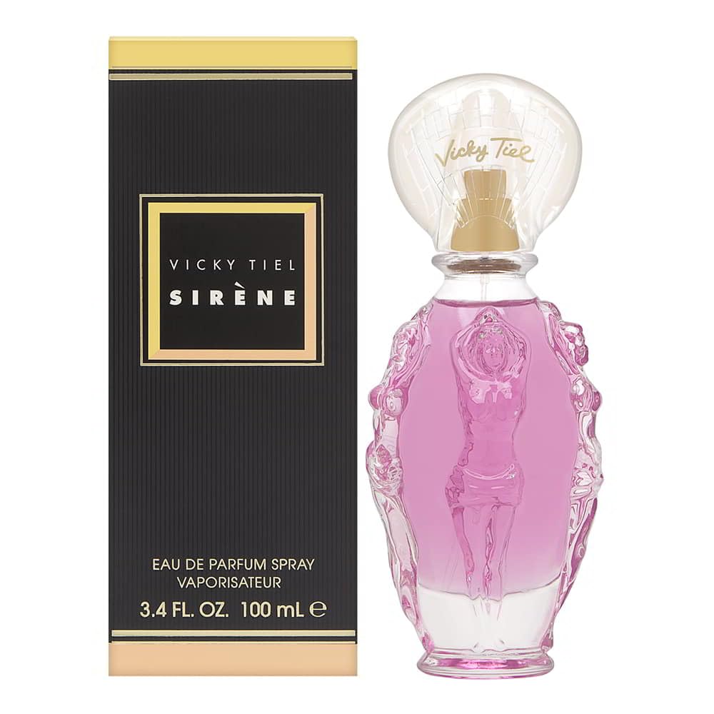 Vicky Tiel Sirene EDP bottle for casual-wear versatility.