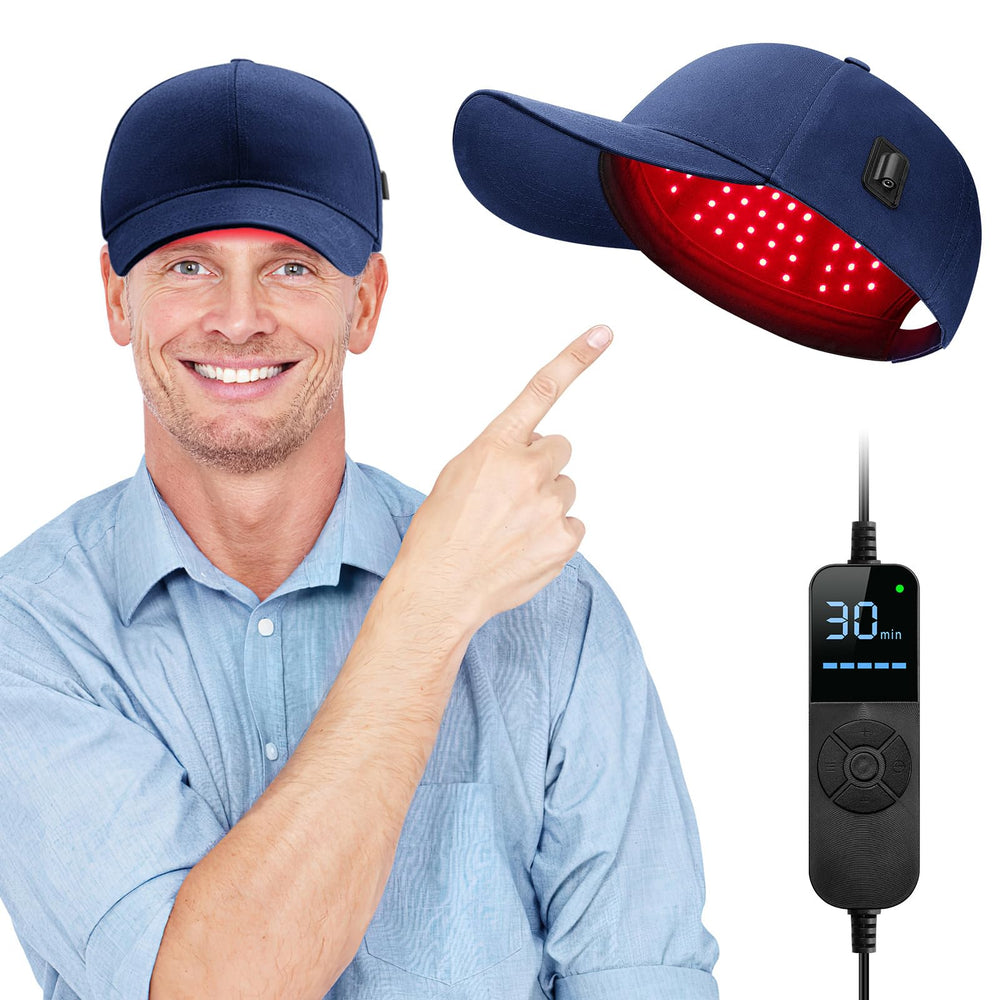 Viconor laser cap front view blue for daily scalp treatment