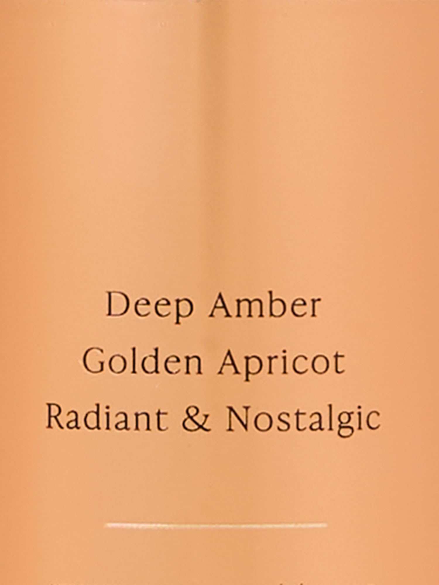 Victoria's Secret Amber Romance fragrance top notes amber and sugar kisses for a warm glow