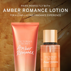 Victoria's Secret Amber Romance lotion tube ready for hydrating, scent-enhanced skin.