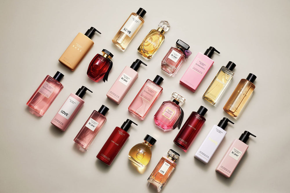 Victoria's Secret Bare EDP 3.4 oz bottle, travel-friendly display.