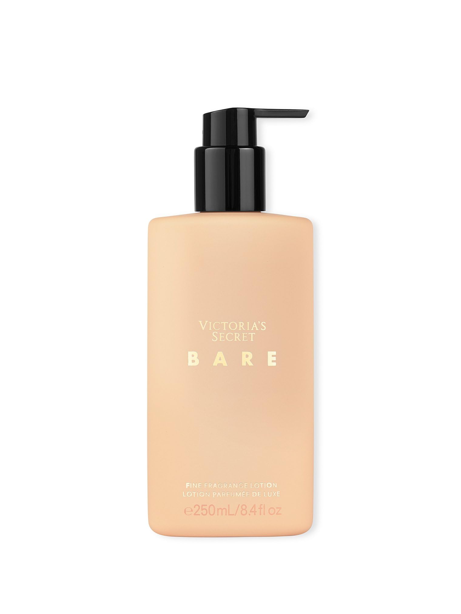 Victoria's Secret Bare Fragrance Body Lotion bottle closeup for long-lasting scent layering