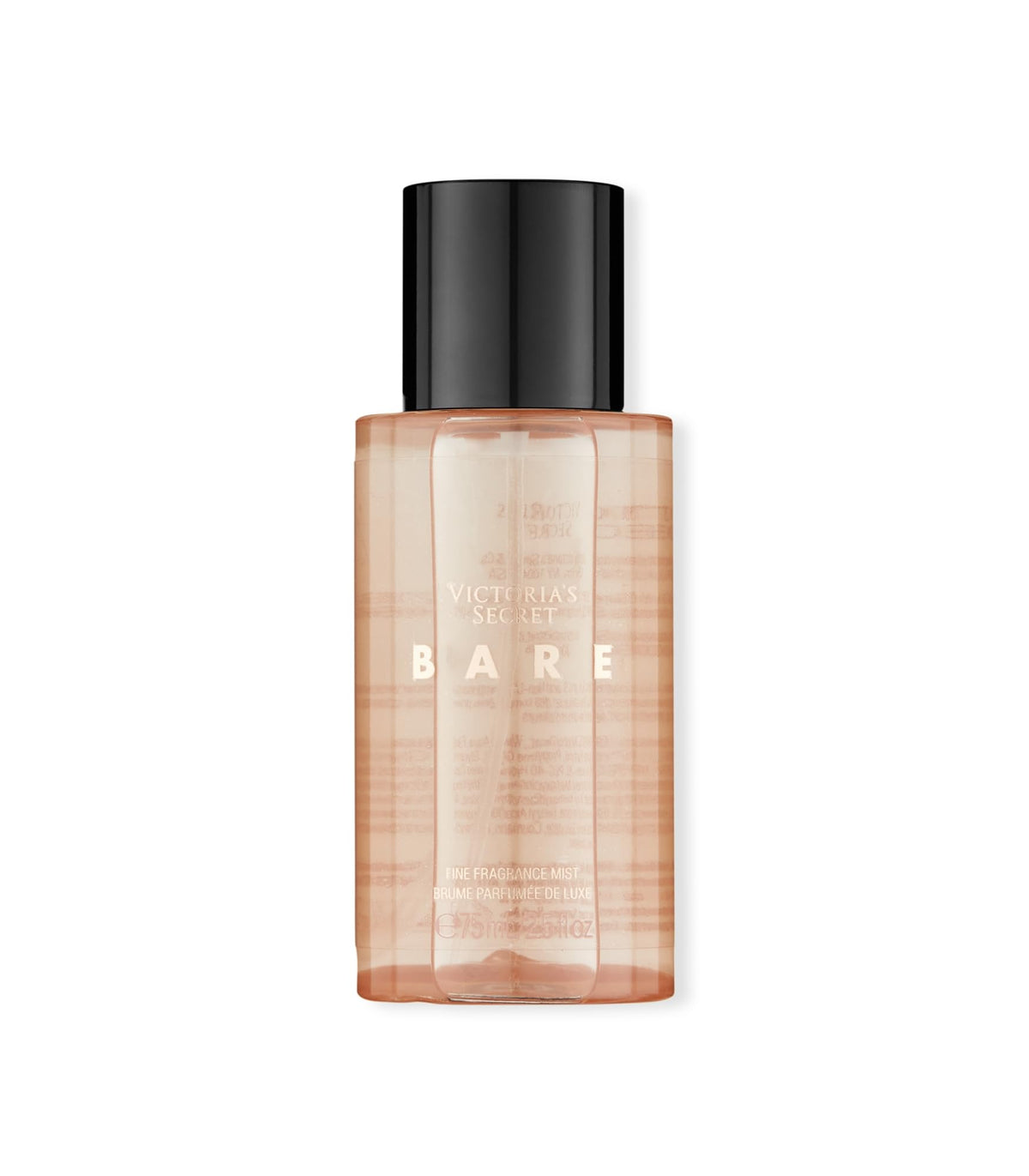 Victoria's Secret Bare Mini Mist bottle closeup for on-the-go scent refresh.