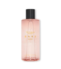 Victoria's Secret Bare Rose fragrance mist bottle showcases warm floral scent for everyday freshness.