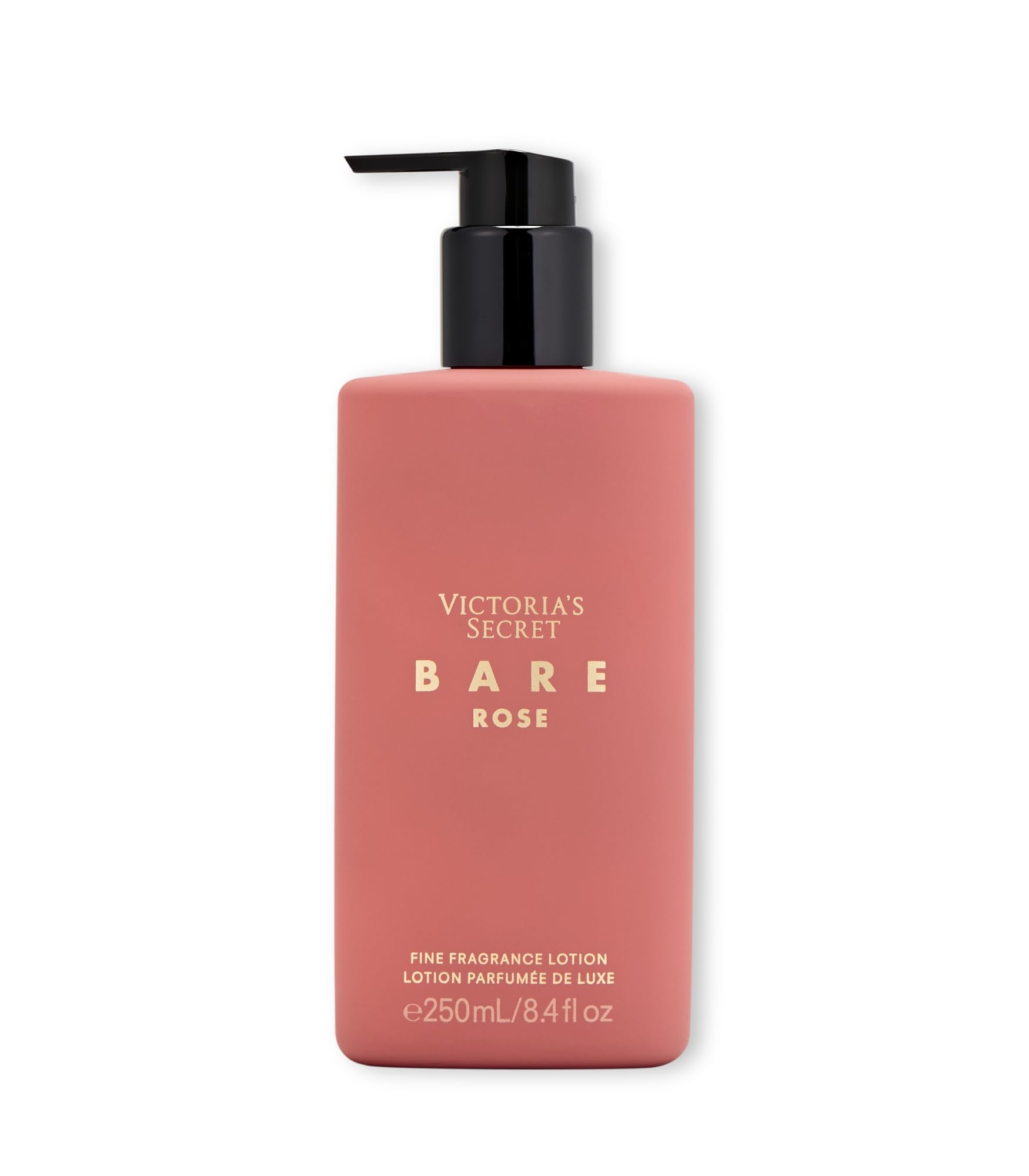 Bare Rose lotion texture swatch shows fast-absorbing moisturizing formula for quick hydration