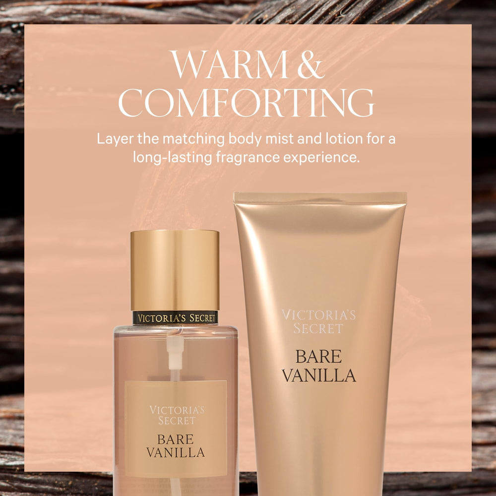 Bare Vanilla Nourishing Lotion cream texture close-up shows quick absorption and smooth skin.