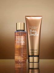 Victoria's Secret Bare Vanilla Lotion tube shown for smooth moisturization after a refreshing shower.