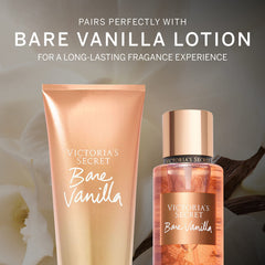Victoria's Secret Bare Vanilla lotion tube for ultra-soft skin and comforting scent.
