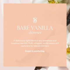 Victoria's Secret Bare Vanilla Shimmer Mist with lotion layering for longer fragrance