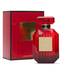 Victoria's Secret Bombshell Intense bottle close-up highlighting cherry notes for date-night allure