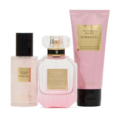 Victoria's Secret Bombshell notes purple passion fruit as a bright, fruity-floral accent.