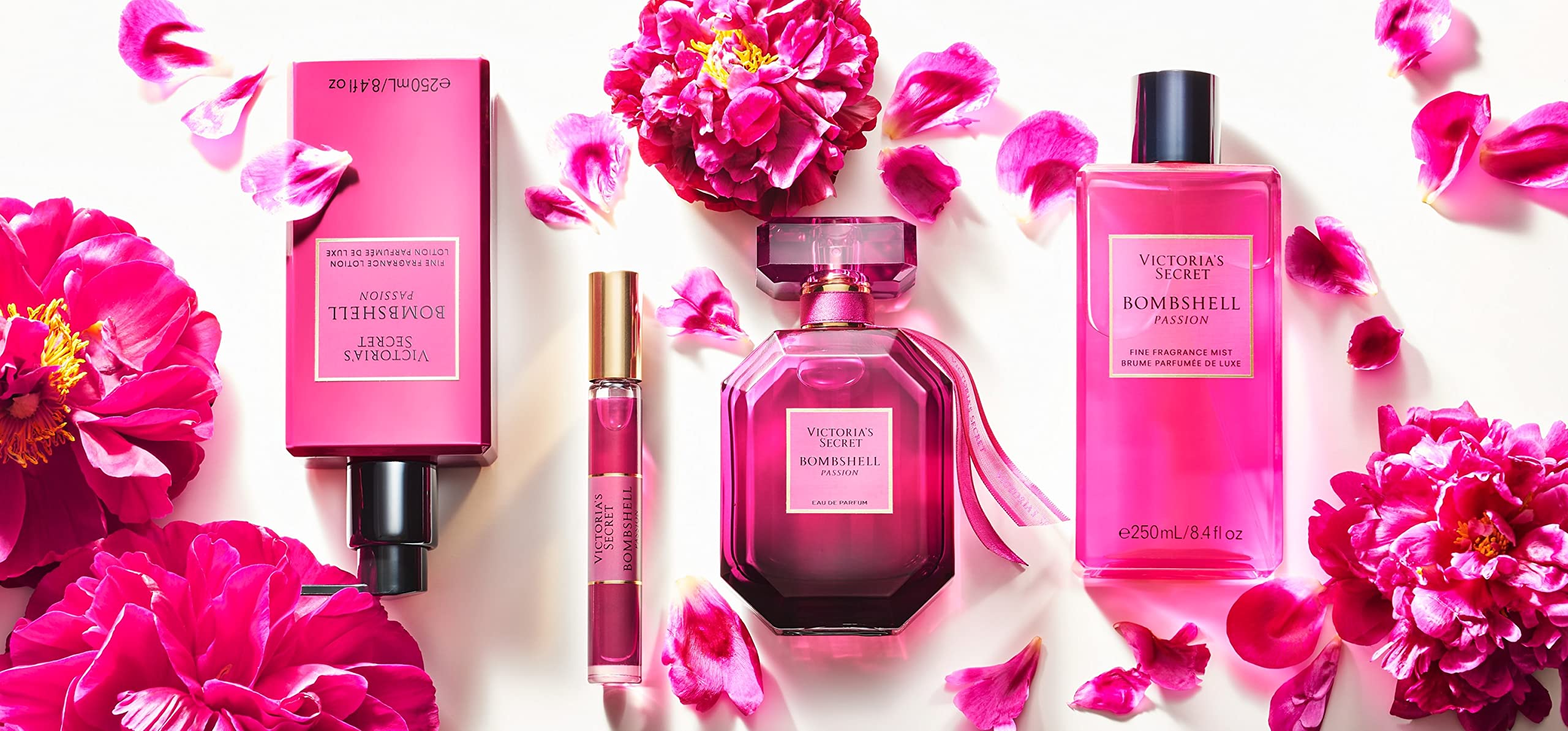 Victoria's Secret Bombshell Passion Mist spray for a lightweight, all-day scent.