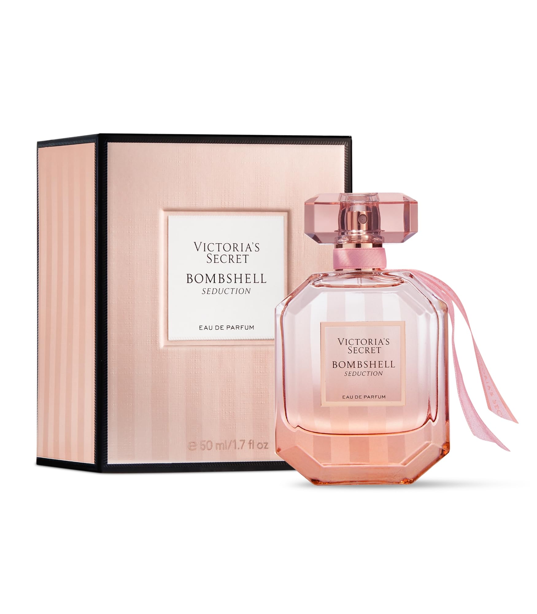 Victoria's Secret Bombshell Seduction bottle front for lasting floral warmth on date nights
