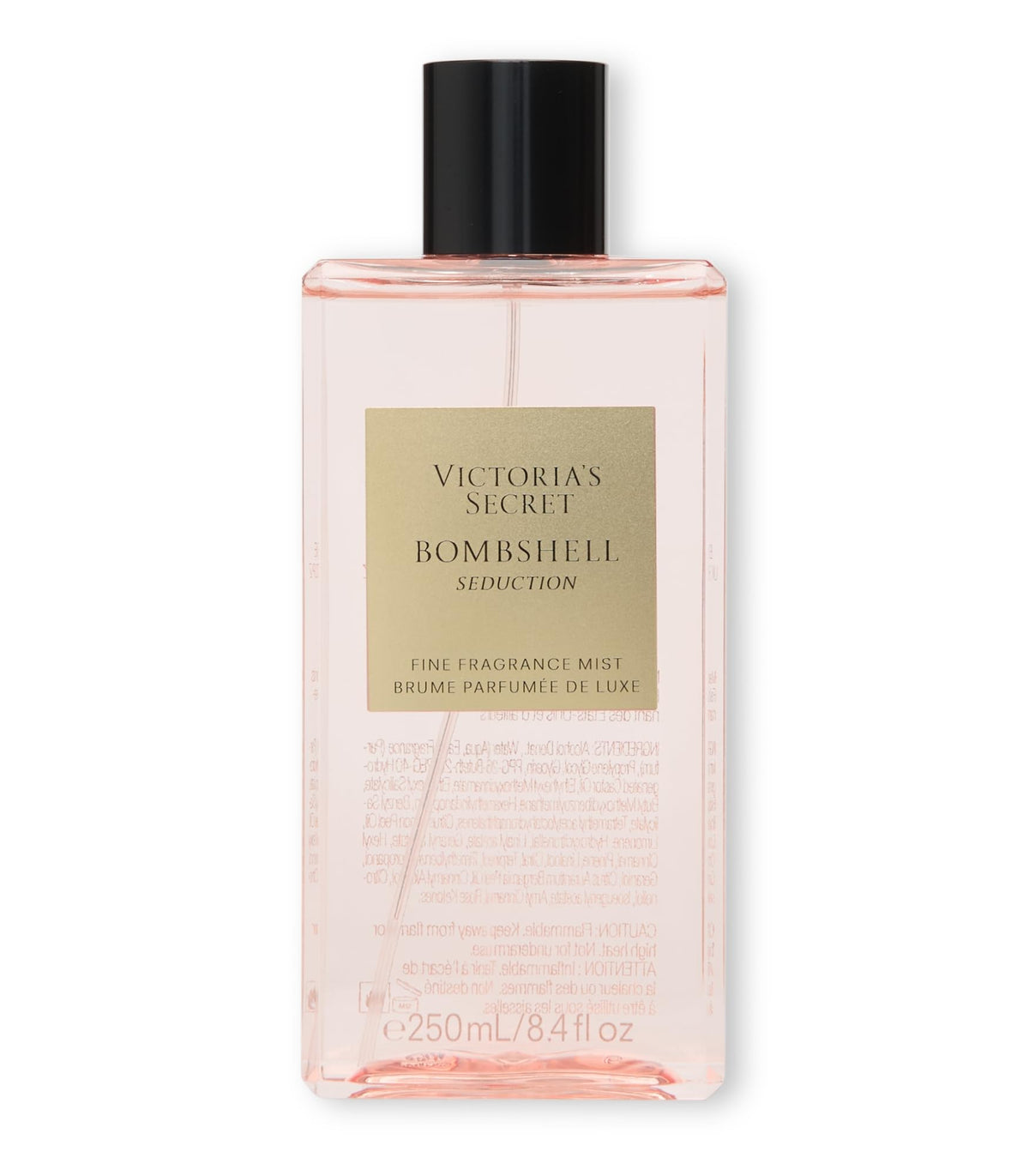 Victoria's Secret Bombshell Seduction Mist bottle for everyday light fragrance