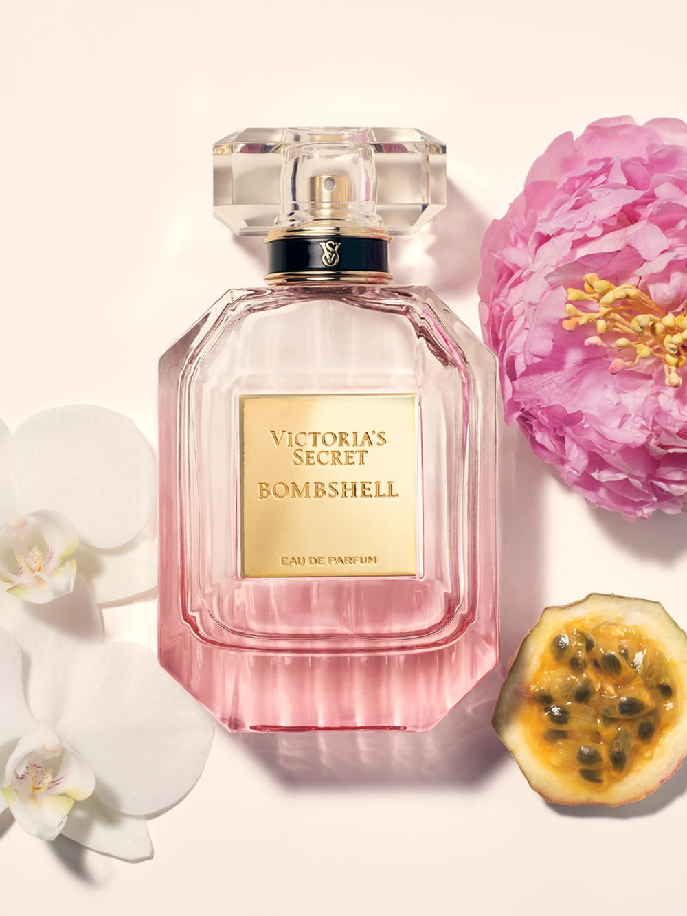 Victoria's Secret Bombshell vanilla orchid note adds creamy warmth.