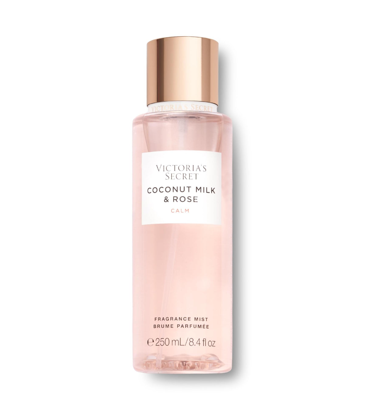 Victoria's Secret Coconut Milk & Rose bottle splash offers a refreshing daily fragrance.