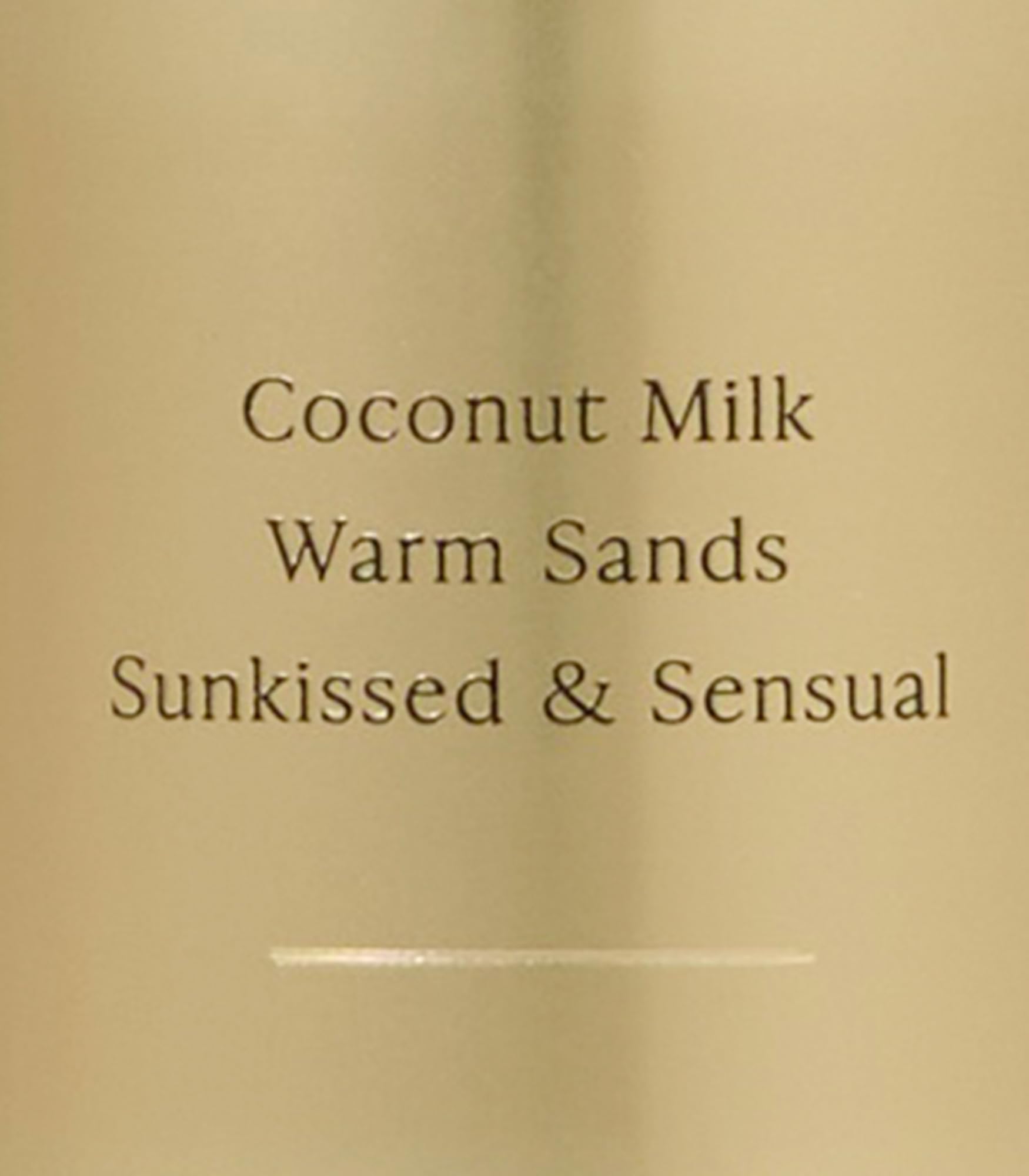 Victoria's Secret Coconut Passion daily ritual with warm sands notes.