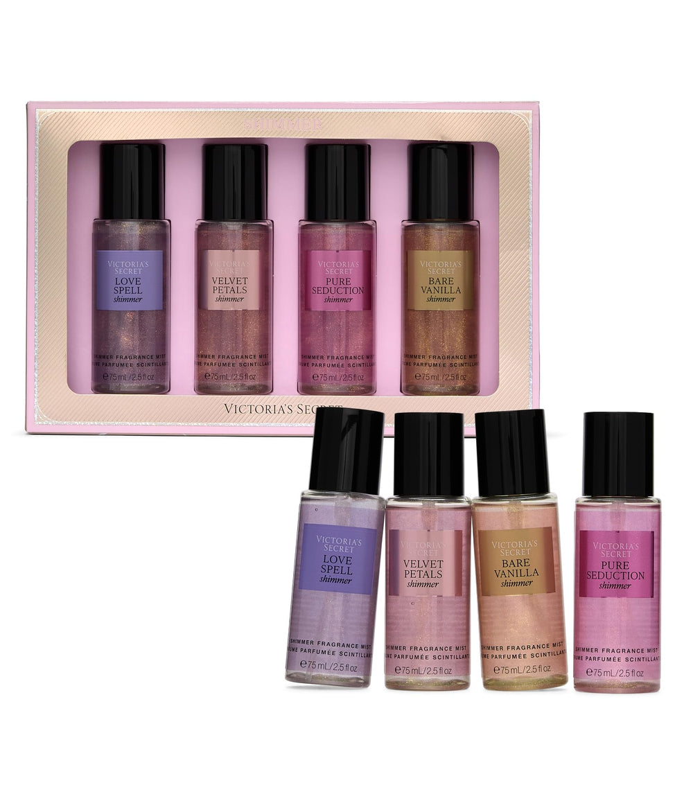 Victoria's Secret Fragrance Mist Collection Velvet Petals bottle pour for fruity gourmand mood.