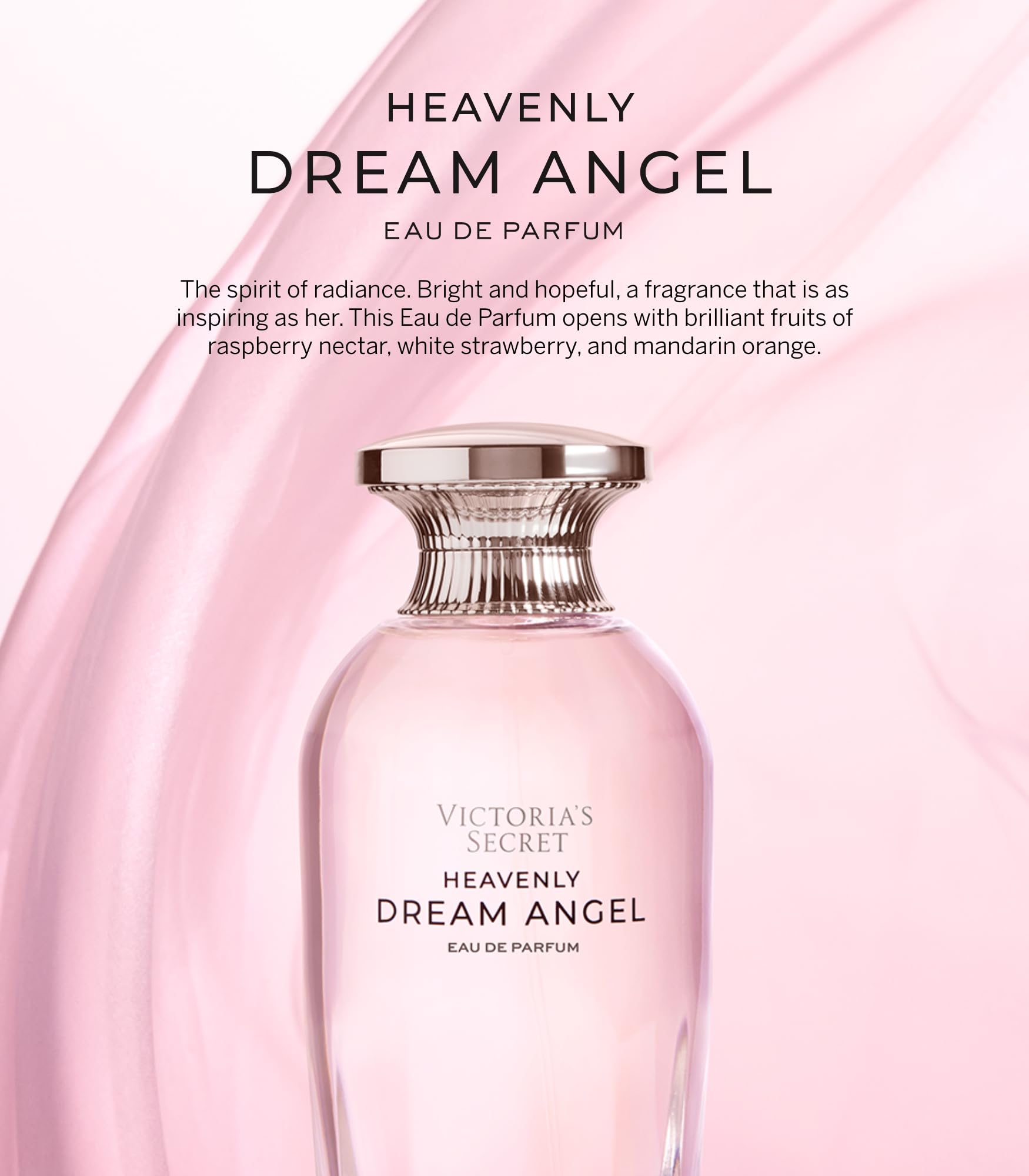 Victoria's Secret Heavenly Dream Angels amber crystals detail emphasizing warm evening wear.