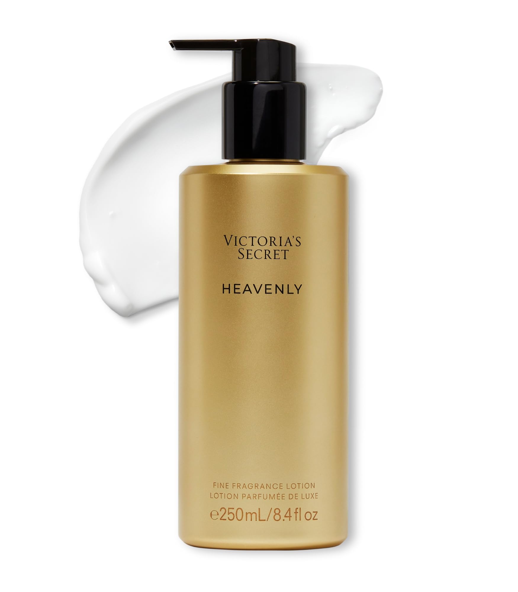 Victoria's Secret Heavenly Fine Fragrance Lotion front bottle reveals warm, inviting scent.