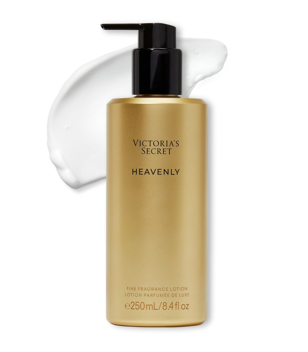 Victoria's Secret Heavenly Fine Fragrance Lotion front bottle reveals warm, inviting scent.