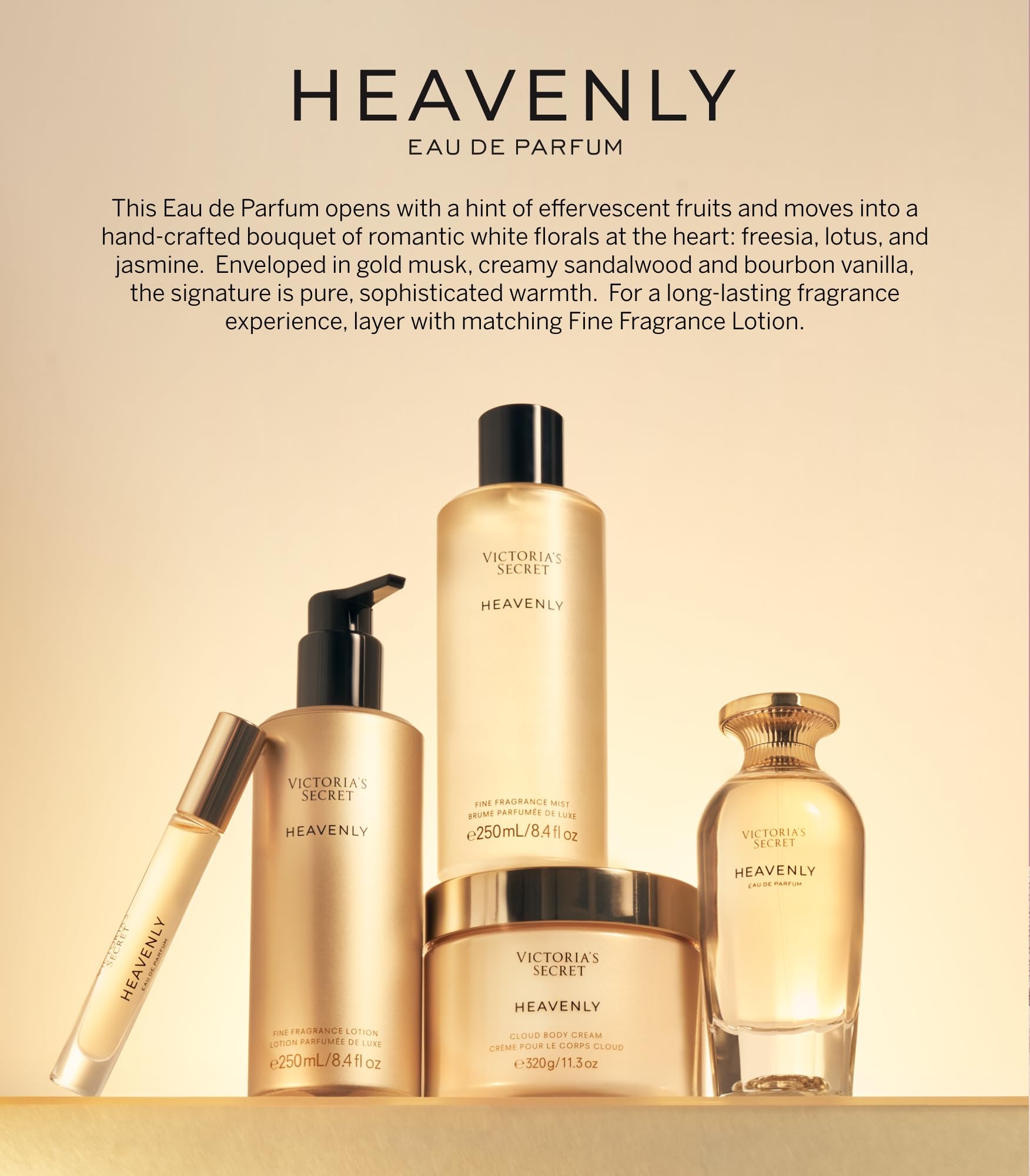 Compact EDP bottle and lotion travel-size duo ideal for daily carry.