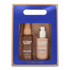 Holiday gift wrap display by Victoria's Secret for easy gifting.